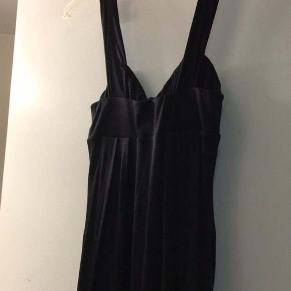 097. Cache Black Dress with straps - Size Small - Picture 5 of 6